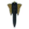 2024 Chad 2 oz Silver Fighter Jet Black & Gold Shaped Coin .999 Fine