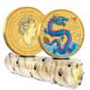 Lot of 20 - 2024 1/10 oz Colorized Gold Lunar Blue Dragon BU Perth Mint
