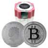 Tube of 25 - 2022 Niue 1 oz Bitcoin Silver Coin .9999 Fine BU (Roll, Lot of 25)
