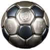 2022 3 oz Silver FIFA World Cup Qatar - Soccer Ball Spherical Coin Solomon Islands .999 Fine (w/Box & COA)