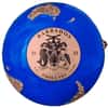 2022 3 oz Silver Rose Gold Plating Blue Marble Endangered - Meteorite Spherical Coin Barbados .999 Fine (w/Box & COA)