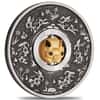 2023 Tuvalu 1 oz Antiqued Silver Lunar Year of The Rabbit Rotating Charm (w/Box & COA)
