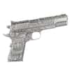 2024 Chad 2 oz Silver .45 Caliber Pistol Handgun Antiqued Shaped Coin .999 Fine