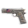 1 oz Silver Gun Shaped .45 Caliber Pistol Antiqued .999 Fine (w/Box)