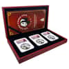 2021 China 30 gram Silver Panda 3-Coin Set NGC MS 70 FR