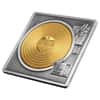 2023 Barbados 3 oz Silver Vinyl Record Shaped Coin .999 Fine