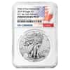 2019 W 1 oz Enhanced Rev. Proof Silver American Eagle NGC PF 69 ER (Two Flags Label, Pride of Two Nations)