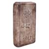10 oz Johnson Matthey Vintage Silver Bar .999+ Fine (Stampings on Reverse)