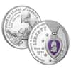 2022-W Purple Heart Colorized Silver Dollar $1 (w/Box & COA)
