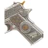 1 oz Silver Gun Shaped .45 Caliber Pistol Antiqued .999 Fine (w/Box)