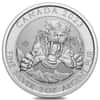 Roll of 14 - 2023 Canada 2 oz Smilodon Sabre-Tooth Cat Silver Coin BU