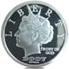 2007 1 oz NORFED Liberty Gillie's Mt. Morris Liberty Dollar Silver Round .999 Fine
