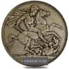 Great Britain Victoria Veiled Head Silver Crown .925 Fine Avg Circ (Random Year, 1893 - 1900)