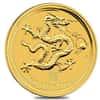 2012 1/10 oz Gold Lunar Year of The Dragon BU Australia Perth Mint In Cap