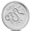 2013 5 oz Silver Lunar Year of The Snake BU Australian Perth Mint In Cap