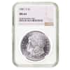 1881 S Morgan Silver Dollar NGC MS 64