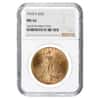 1910 S $20 Gold Saint Gaudens Double Eagle Coin NGC MS 62