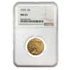 1910 $5 Indian Head Half Eagle Gold Coin NGC MS 63