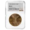 1944 Mexico 50 Pesos Gold Coin NGC MS 64