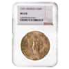 1931 Mexico 50 Pesos Gold Coin NGC MS 65