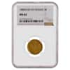 1880 Russia 3 Roubles Gold Coin NGC MS 62