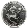 2002 1/10 oz Platinum Chinese Panda 100 Yuan 20th Anniv Commemorative (Scruffy)