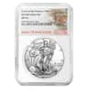 2017 (S) 1 oz Silver American Eagle $1 Coin NGC MS 70 (Trolley Label)
