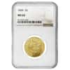 1808 $5 Capped Bust Half Eagle Gold Coin NGC MS 62