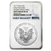 2017 1 oz Silver American Eagle NGC MS 69 ER Mint Error (Reverse Struck Thru) #3