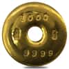 1 oz Chinese Gold Doughnut Bar .9999 Fine