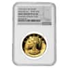 2017 W 1 oz $100 Gold American Liberty High Relief NGC PF 63 Mint Error (Obv Struck Thru) 