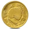 1993 Chinese 1/10 oz Two Peacocks 10 Yuan Gold Coin (Scruffy)