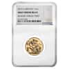 2016 Great Britain Gold Sovereign NGC MS 65 Mint Error