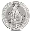 2019 Great Britain 10 oz Silver Queen's Beasts (Black Bull) Coin .9999 Fine BU In Cap