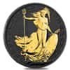 2019 Great Britain 1 oz Silver Britannia Oriental Border Coin .999 Fine Black Ruthenium 24K Gold Edition (w/Box & COA)