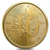 2019 1 oz Gold Canadian Maple Leaf 40th Anniversary .9999 Fine $50 Coin BU