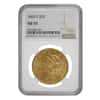 1863 S $20 Liberty Head Double Eagle Gold Coin NGC AU 55