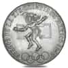 1968 Mexico 25 Pesos Olympics Silver Coin Avg Circ ASW .5209 oz