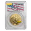 1 oz $50 Gold American Eagle PCGS MS 69 (9-11-01 WTC Ground Zero Label, Random Year)