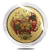 2019 150 gram Chinese Colorized Gold Lunar Year of the Pig 2000 Yuan (w/Box & COA)