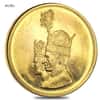 1967 (SH 1346) Mohammad Reza Pahlavi Coronation Gold Medal AU/BU AGW .3038 oz