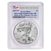 2019 W 1 oz Enhanced Rev. Proof Silver American Eagle PCGS PF 70 FDOI (Pride of Two Nations)