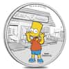 2019 1 oz Tuvalu Proof Bart Simpson Silver Coin .9999 Fine Silver (Colorized) 