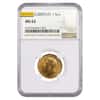 Gold Sovereign Coin NGC/PCGS MS 62 (Random Year)