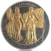 2019 1 oz Columbia & Germania The Allegories 5 Marks Ruthenium Silver Coin