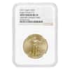 2021 1 oz Gold American Eagle Type 2 NGC MS 70 Mint Error (Obv Struck Thru)