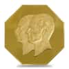 1976 (SH 1355) 40 gram Pahlavi Golden Jubilee 50th Anniv Proof Gold Octagonal Medal (w/Box)