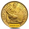 Colombia 5 Pesos Gold Coin Avg Circ AGW 0.2355 oz (1913-1930, Random Year)