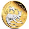 2025 2 oz Reverse Gilded Silver Australian Kangaroo Perth Mint