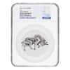 2021 Chad 1 oz Silver Bull Shaped Coin NGC MS 69 ER Antiqued High Relief